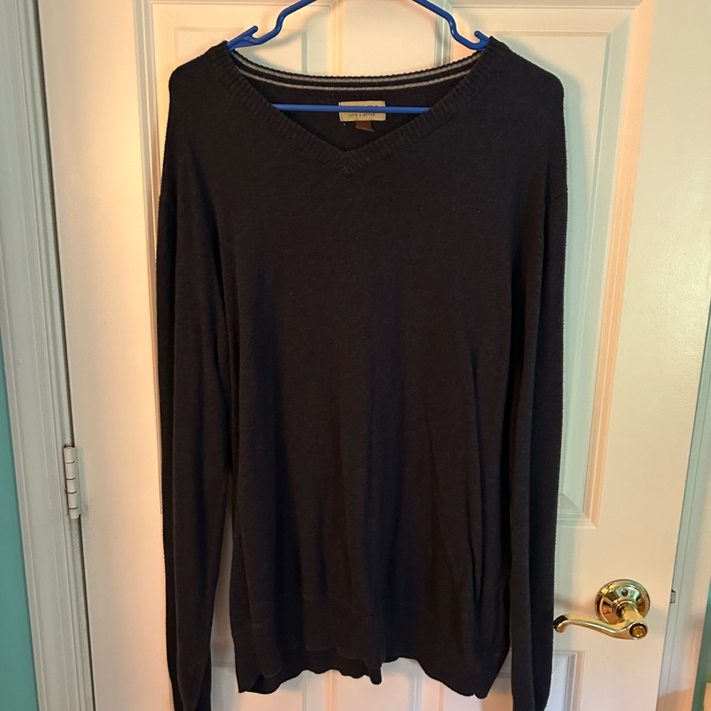 Sonoma Navy Blue V Neck